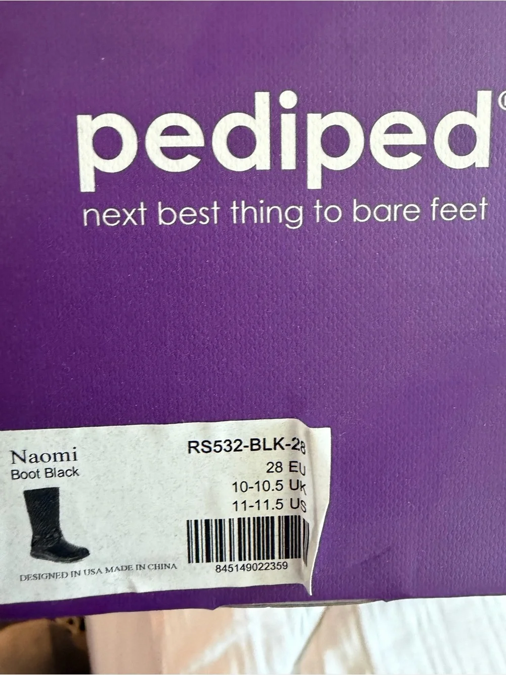 Pediped Naomi Boot - Black size 11 NIB